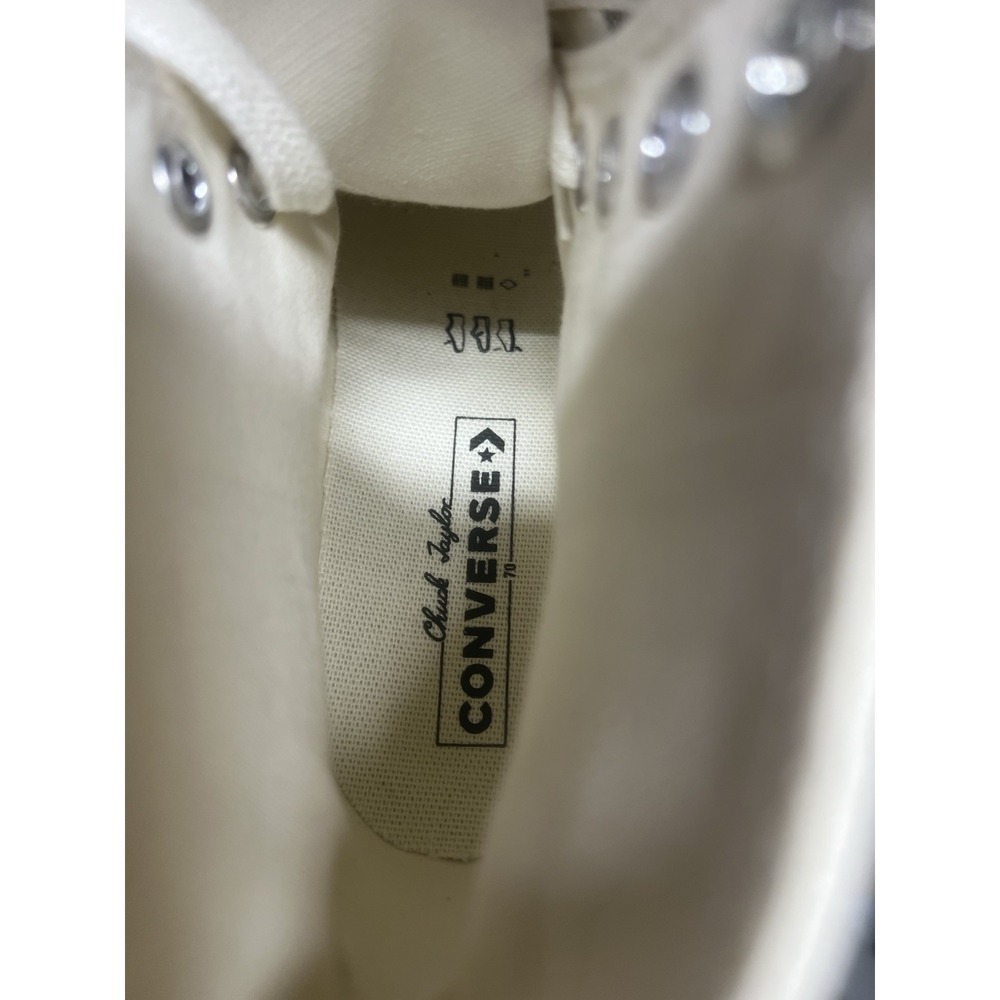 Converse Chuck 70 De Luxe Wedge Egret Women's Size 7.5 Platform Shoes NEW - Picture 9 of 10